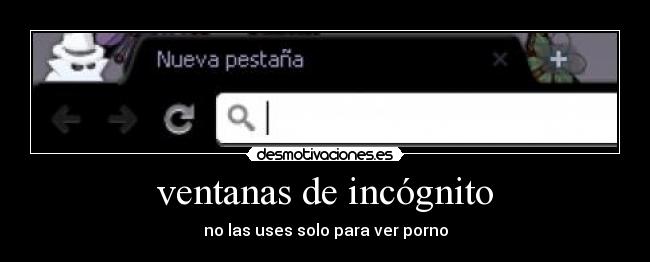 ventanas de incógnito - 