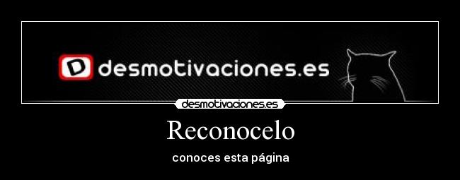 Reconocelo - conoces esta página