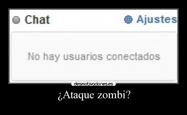 ¿Ataque zombi? -