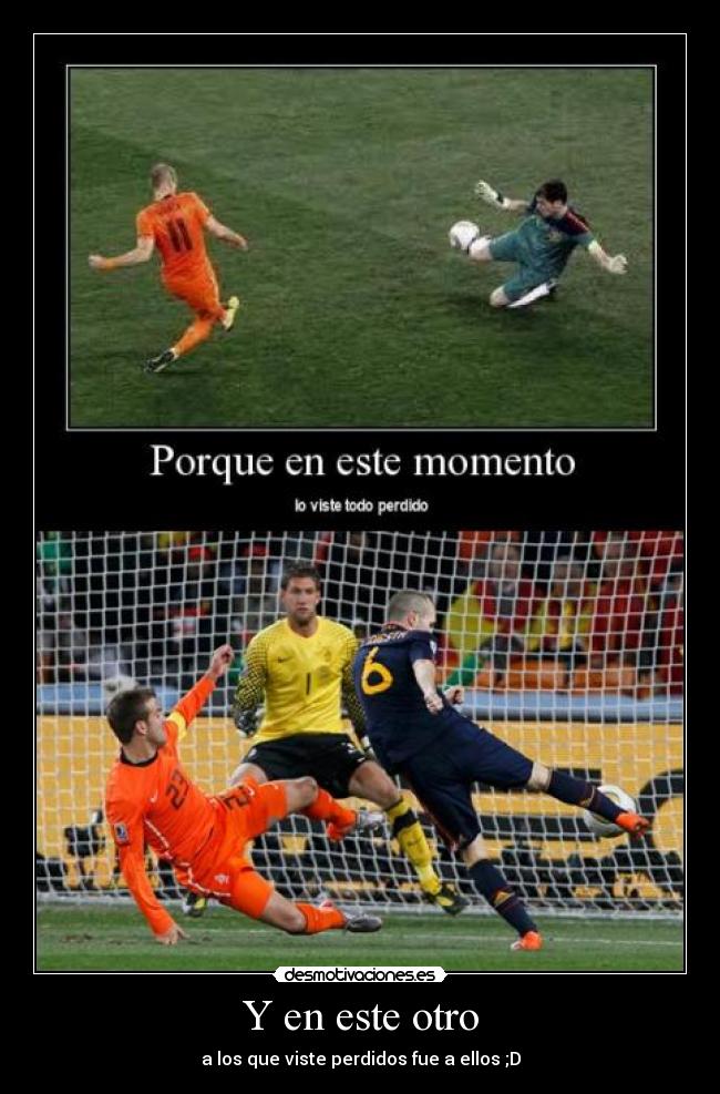 Y en este otro - a los que viste perdidos fue a ellos ;D