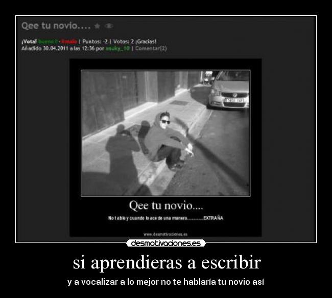 si aprendieras a escribir -
