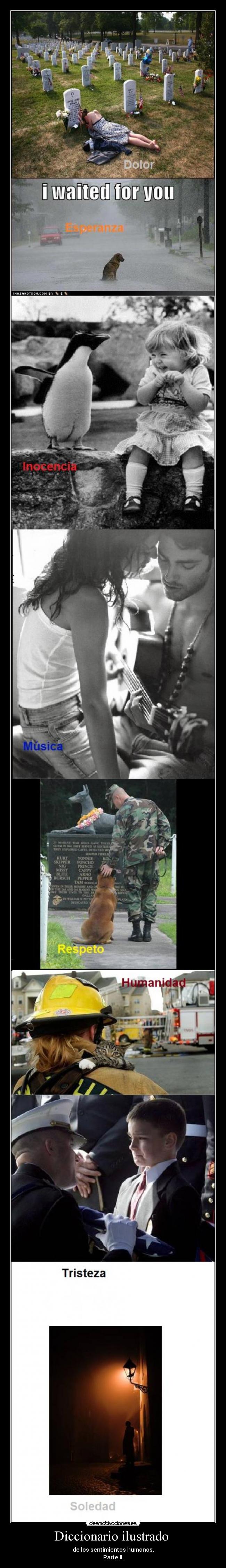 Diccionario ilustrado  - de los sentimientos humanos.
Parte II.