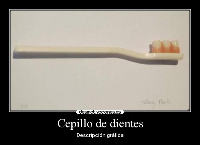 Cepillo de dientes - Descripción gráfica