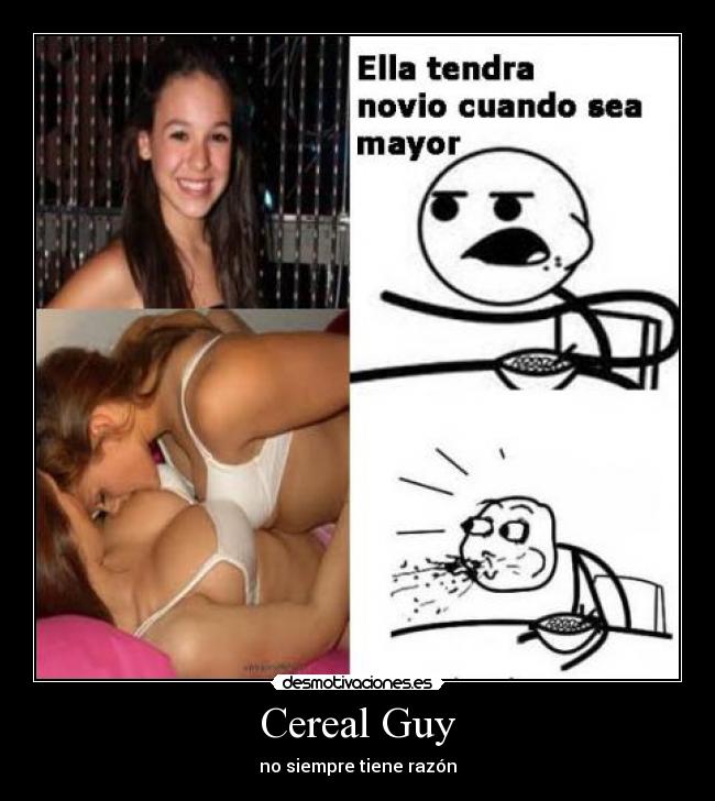 carteles cereal guy desmotivaciones