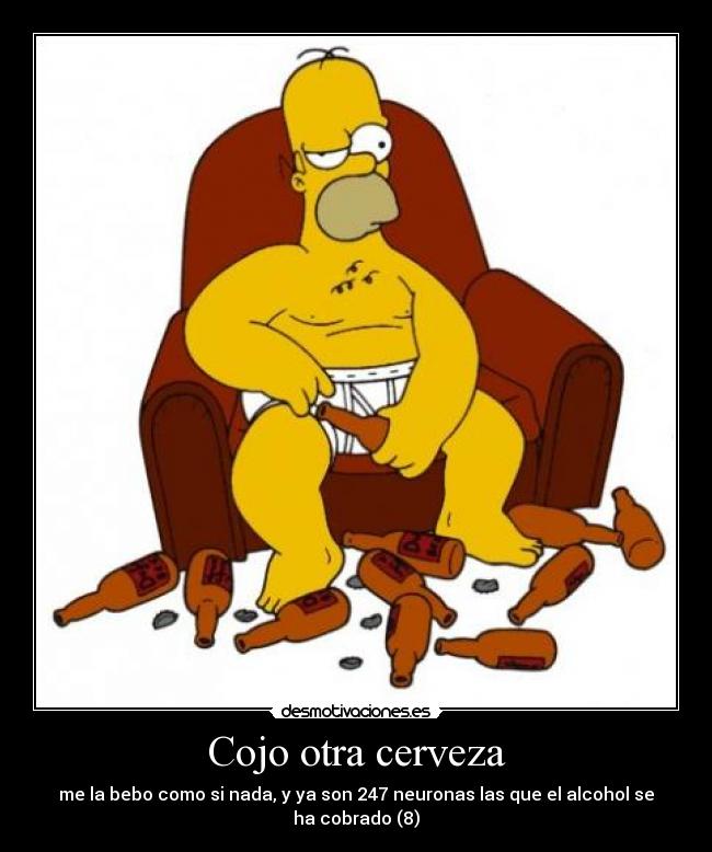 Cojo otra cerveza -
