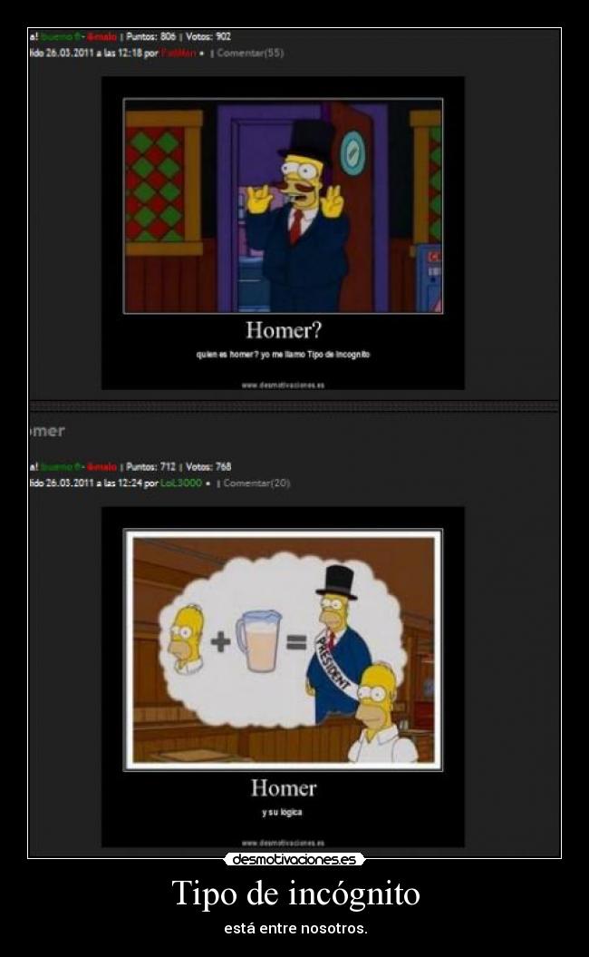 Tipo de incógnito - 