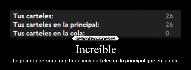 Increíble -