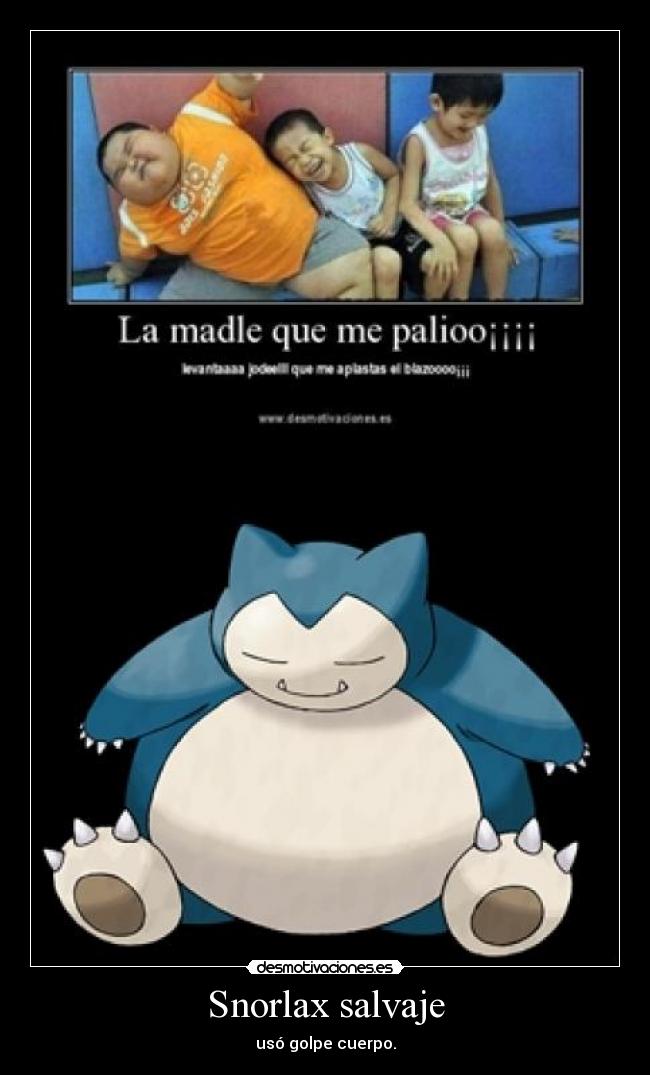 carteles snorlax desmotivaciones