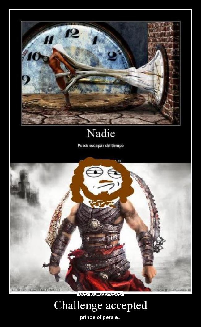 carteles challenge aceppted desmotivaciones