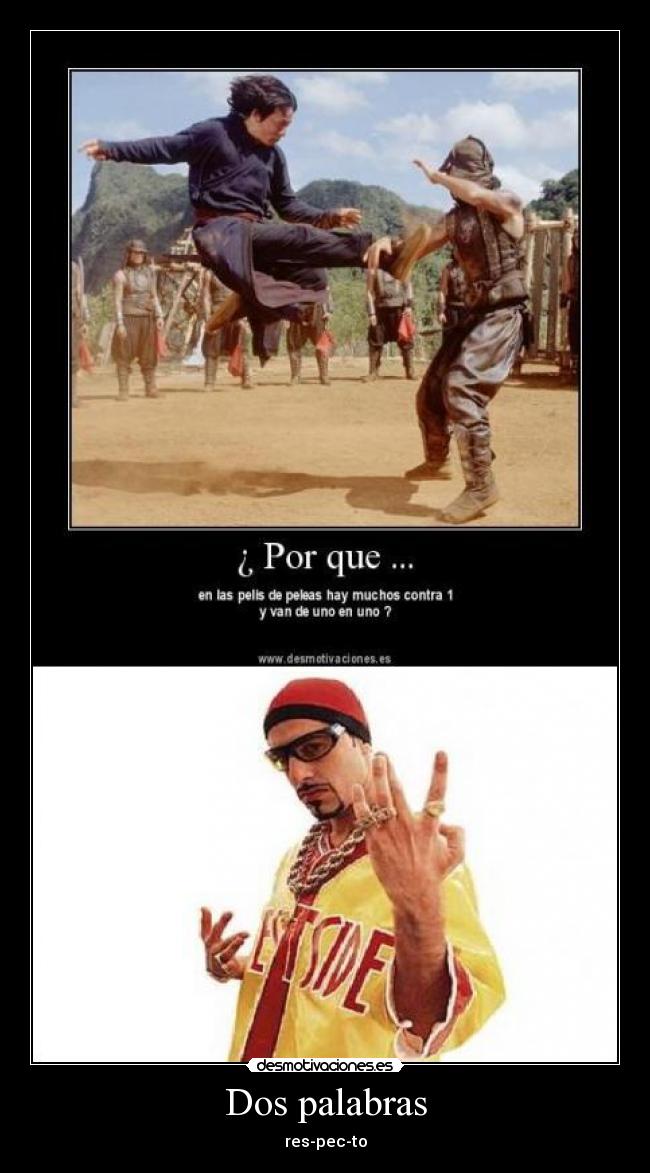 Dos palabras - res-pec-to