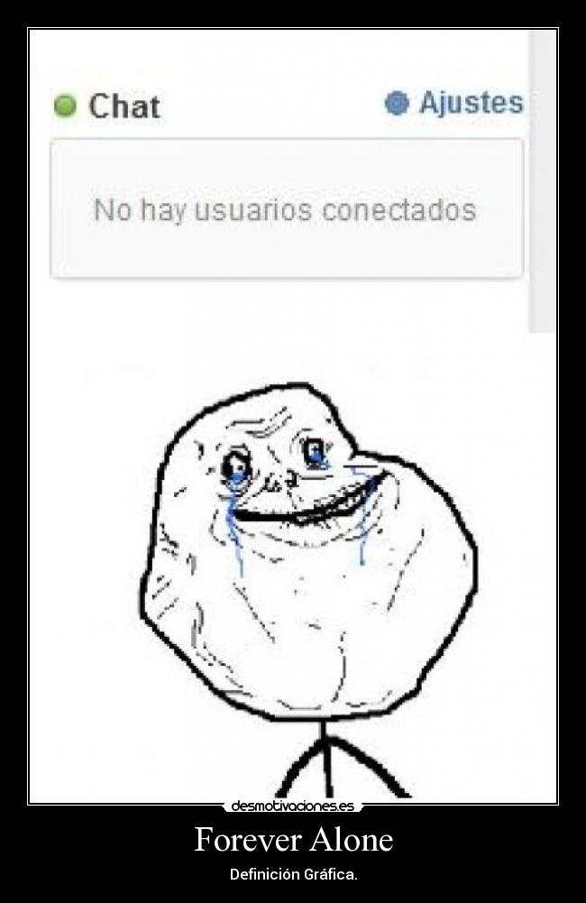 carteles forever alone chat tuenti hay usuarios definicion grafica desmotivaciones