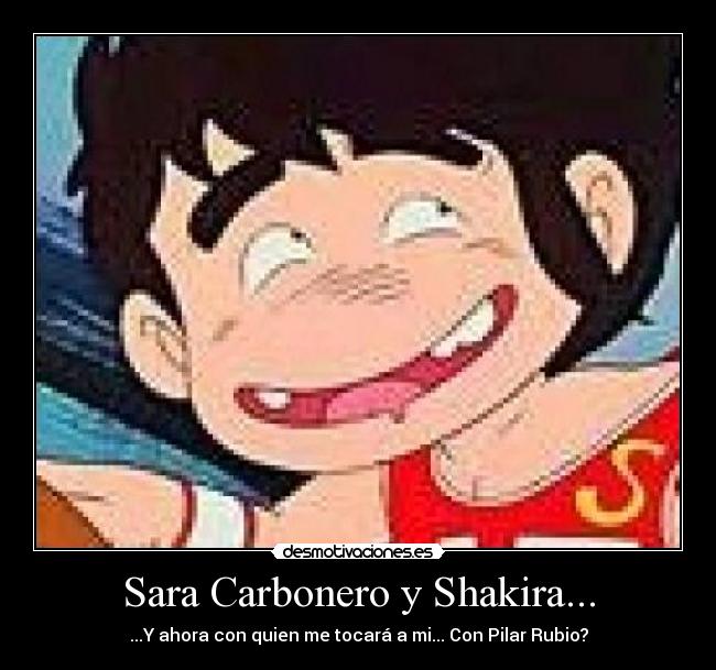 Sara Carbonero y Shakira... - ...Y ahora con quien me tocará a mi... Con Pilar Rubio?
