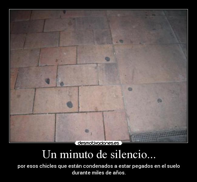 Un minuto de silencio... - 