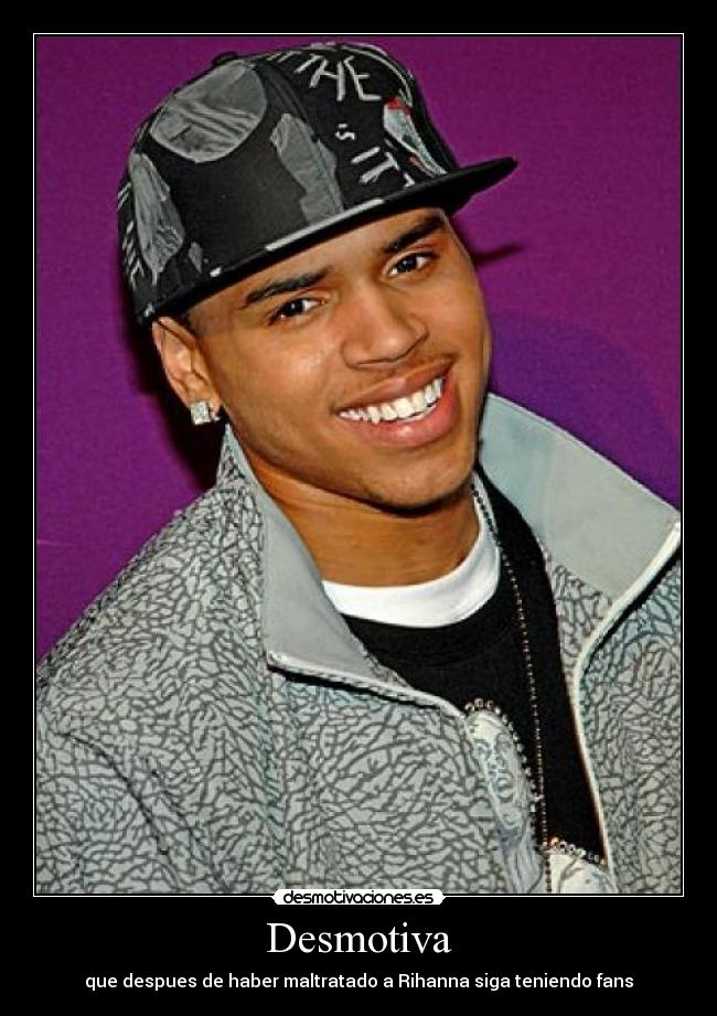 carteles chris brown desmotivaciones