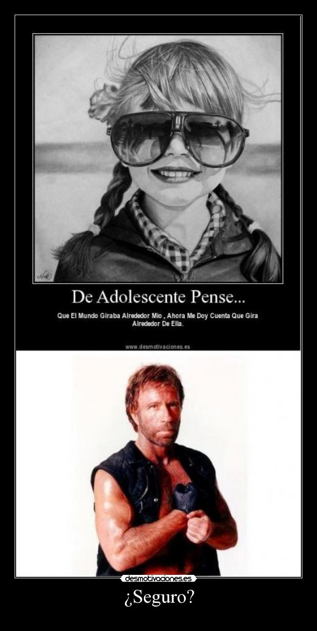 carteles chuck norris seguro desmotivaciones