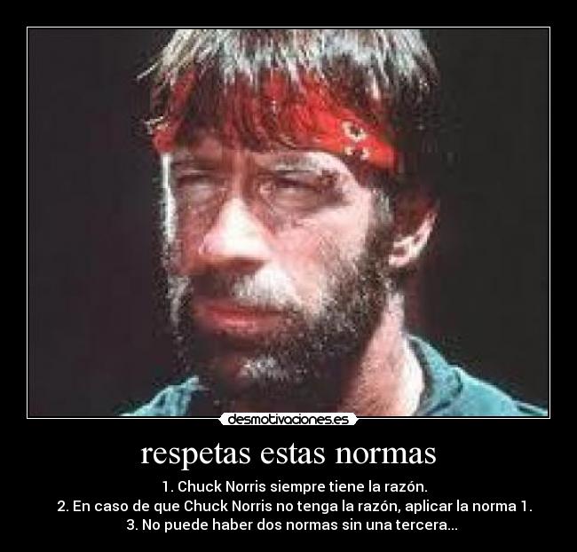 respetas estas normas - 