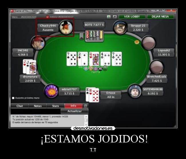 ¡ESTAMOS JODIDOS! - T.T