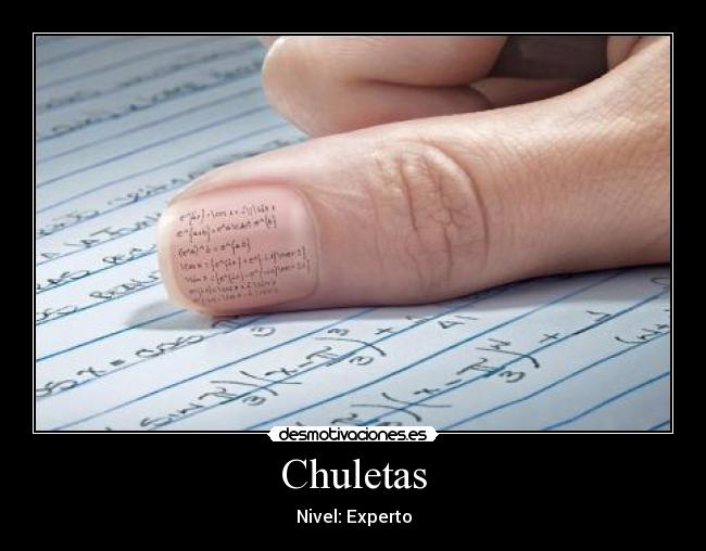 Chuletas - Nivel: Experto