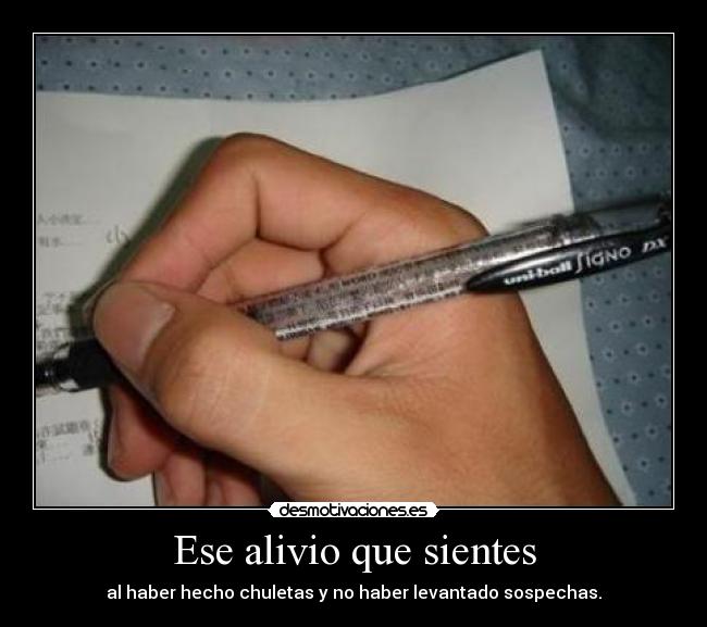 Ese alivio que sientes - 