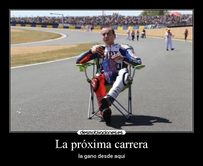La próxima carrera -