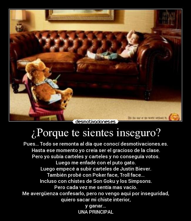 ¿Porque te sientes inseguro? -