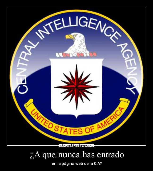 ¿A que nunca has entrado - en la página web de la CIA?