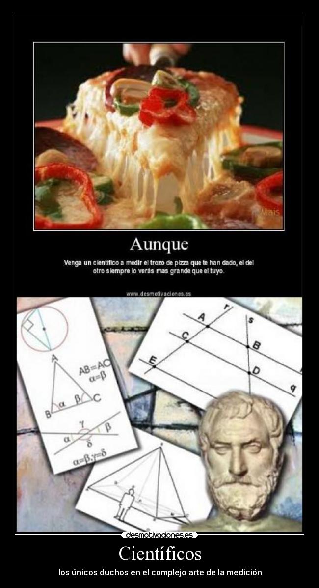 Científicos - los únicos duchos en el complejo arte de la medición