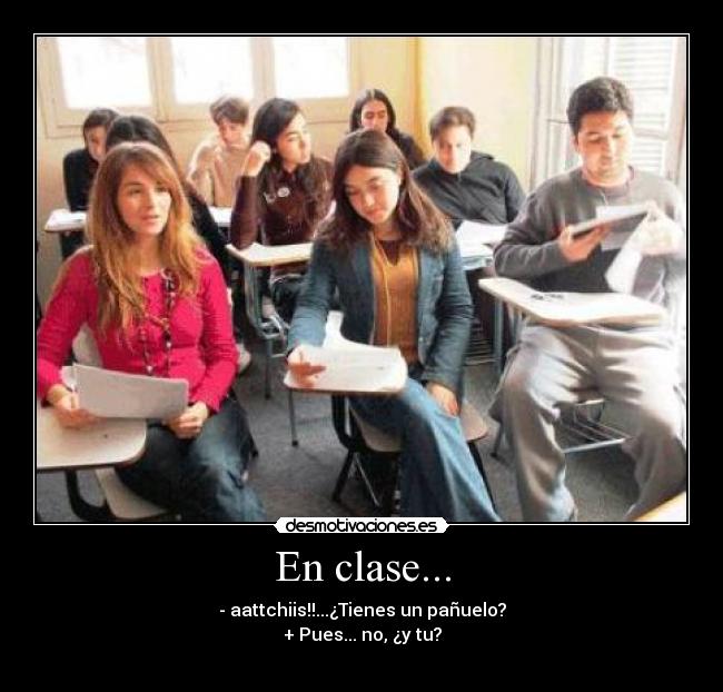 En clase... -