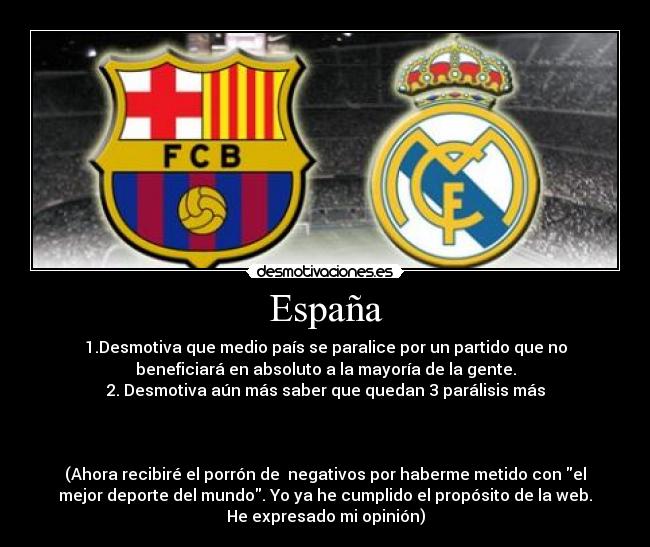 carteles espana clasico desmotivaciones