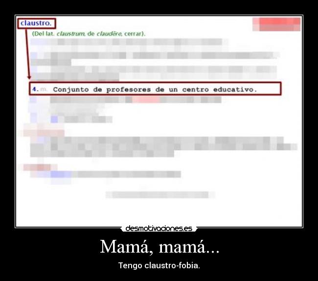 Mamá, mamá... -