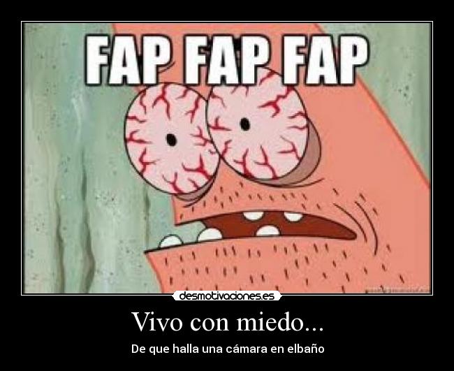 Vivo con miedo... - De que halla una cámara en elbaño