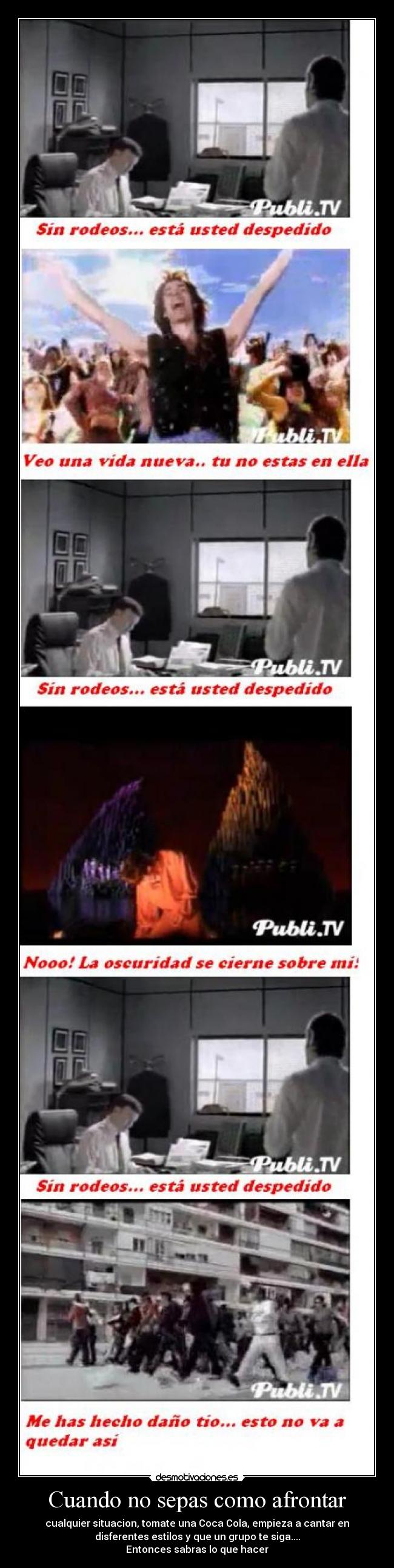 carteles cuando sepas como afrontar una situacion desmotivaciones