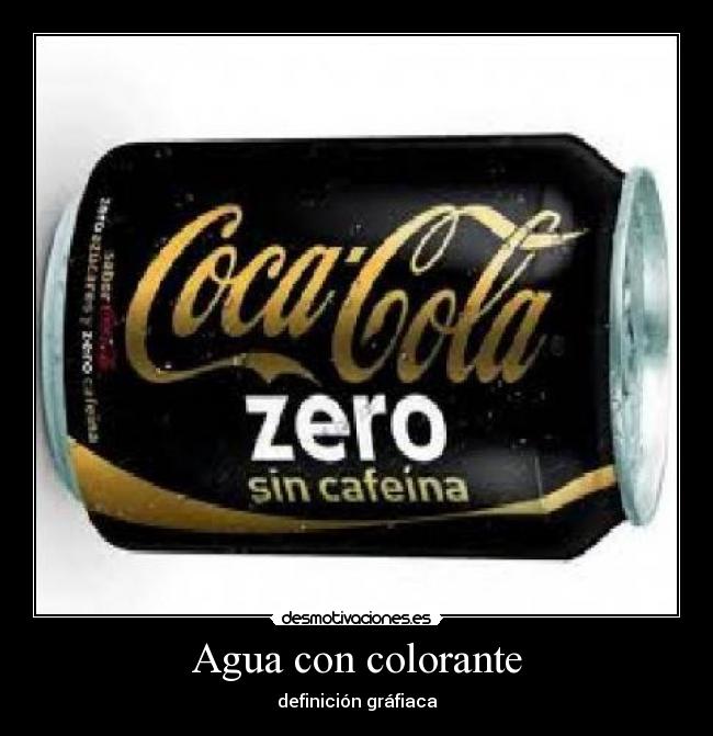 Agua con colorante -