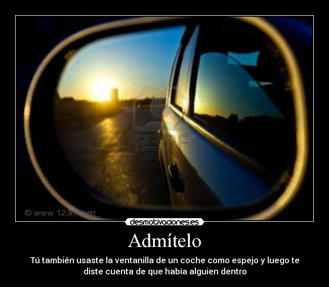 carteles coche espejo ventanilla desmotivaciones