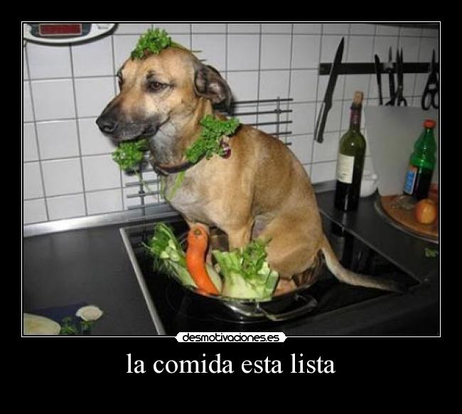 la comida esta lista -