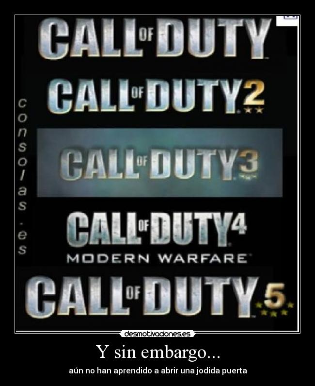 carteles call duty modern warfare videojuegos fps shooter ps3 pc xbox desmotivaciones