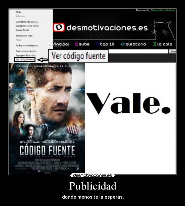 Publicidad - donde menos te la esperas.