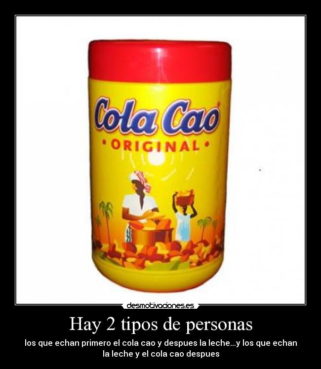 Hay 2 tipos de personas - 