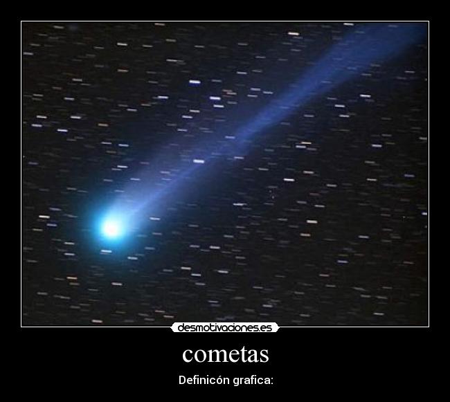 cometas - Definicón grafica: