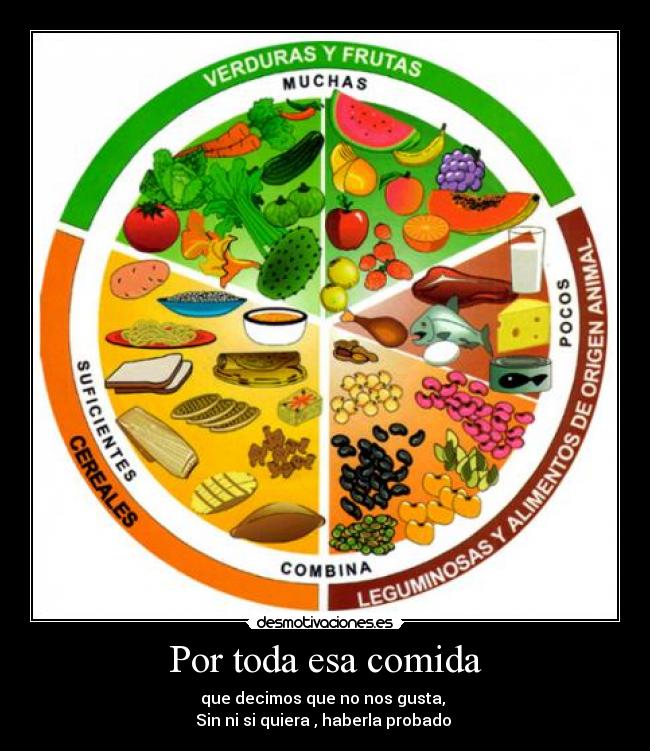 Por toda esa comida -