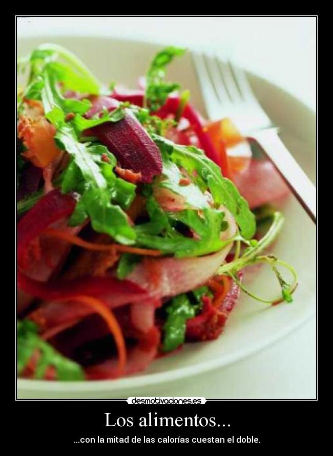 carteles alimentos desmotivaciones