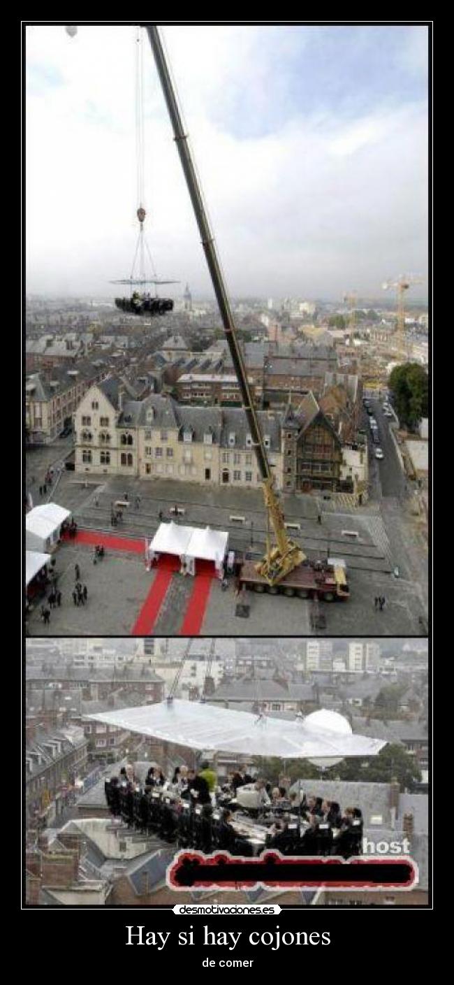 Hay si hay cojones - de comer