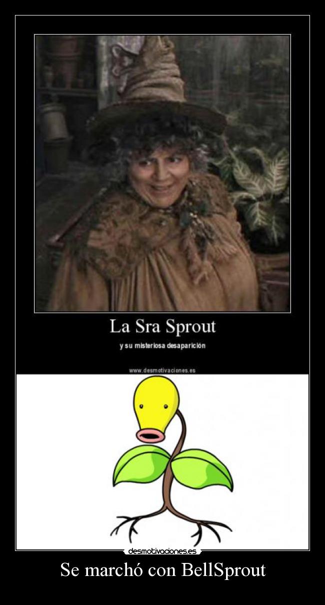 carteles sprout bellsprout desmotivaciones