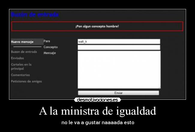 A la ministra de igualdad - no le va a gustar naaaada esto