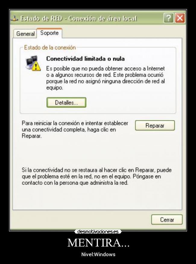 MENTIRA... - Nivel:Windows