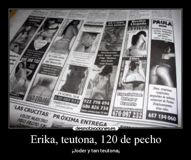 Erika, teutona, 120 de pecho - 