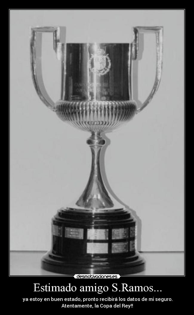 Estimado amigo S.Ramos... - 