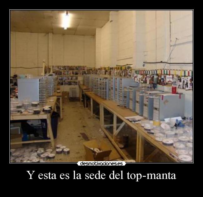 Y esta es la sede del top-manta - 