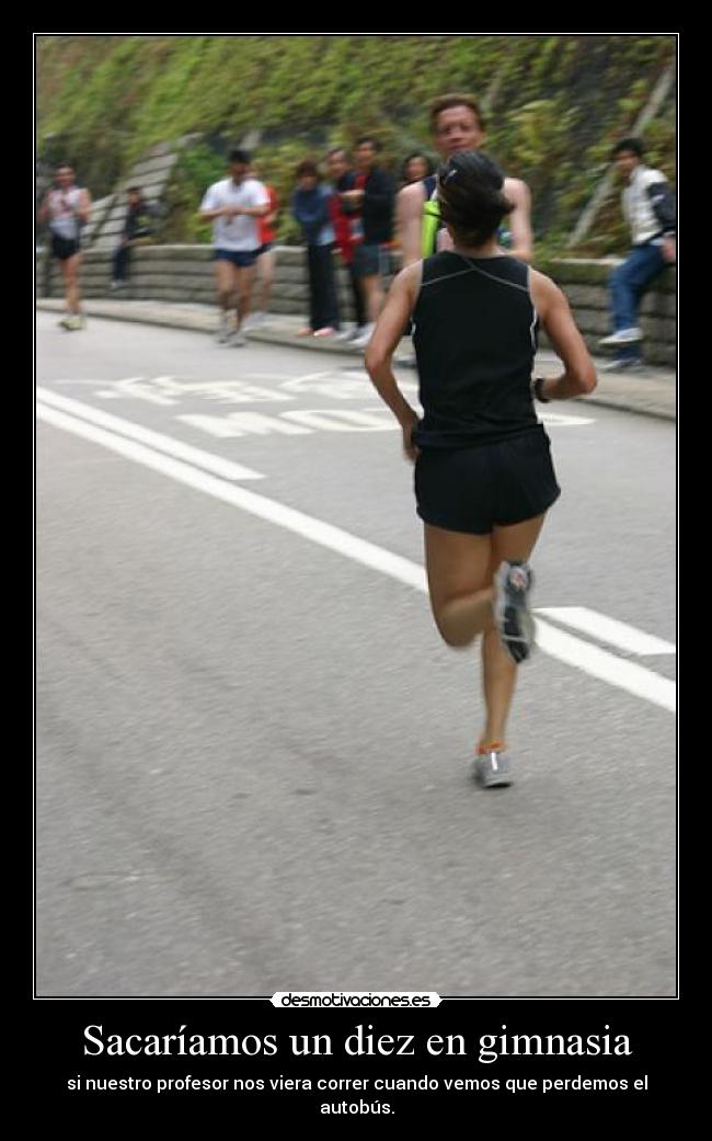 Sacaríamos un diez en gimnasia -