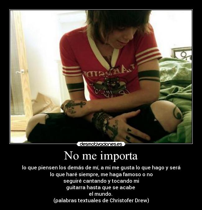 No me importa - 